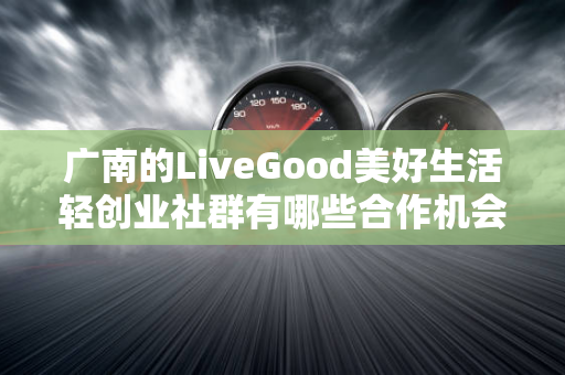 广南的LiveGood美好生活轻创业社群有哪些合作机会第1张-美商LiveGood